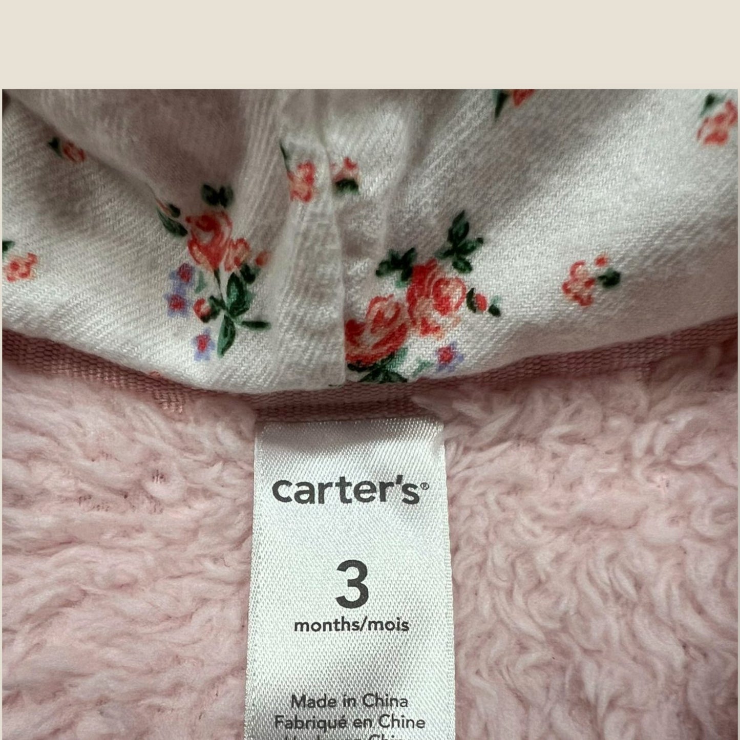 Chaqueta Peludita 3 meses Carter's