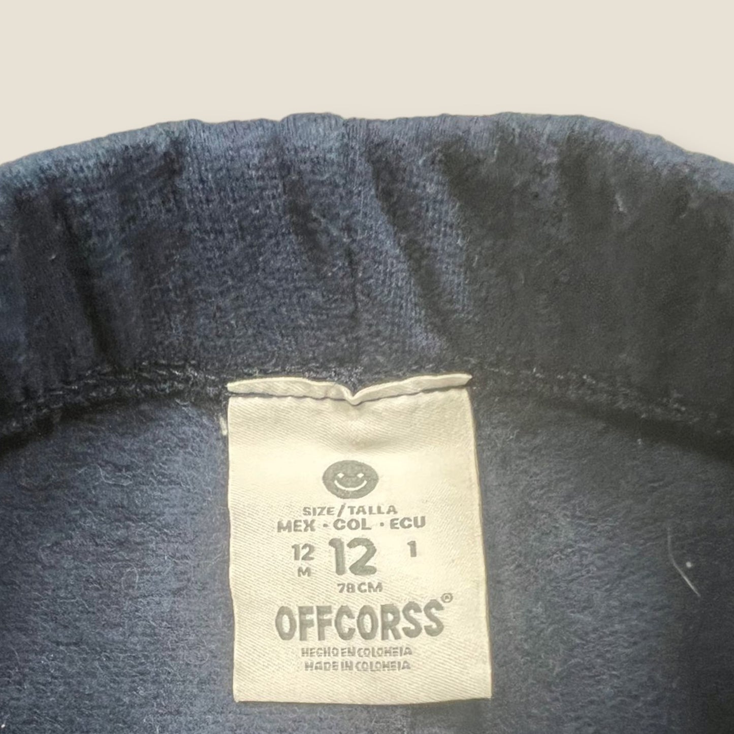 Sudadera Azul 12 meses Offcorss